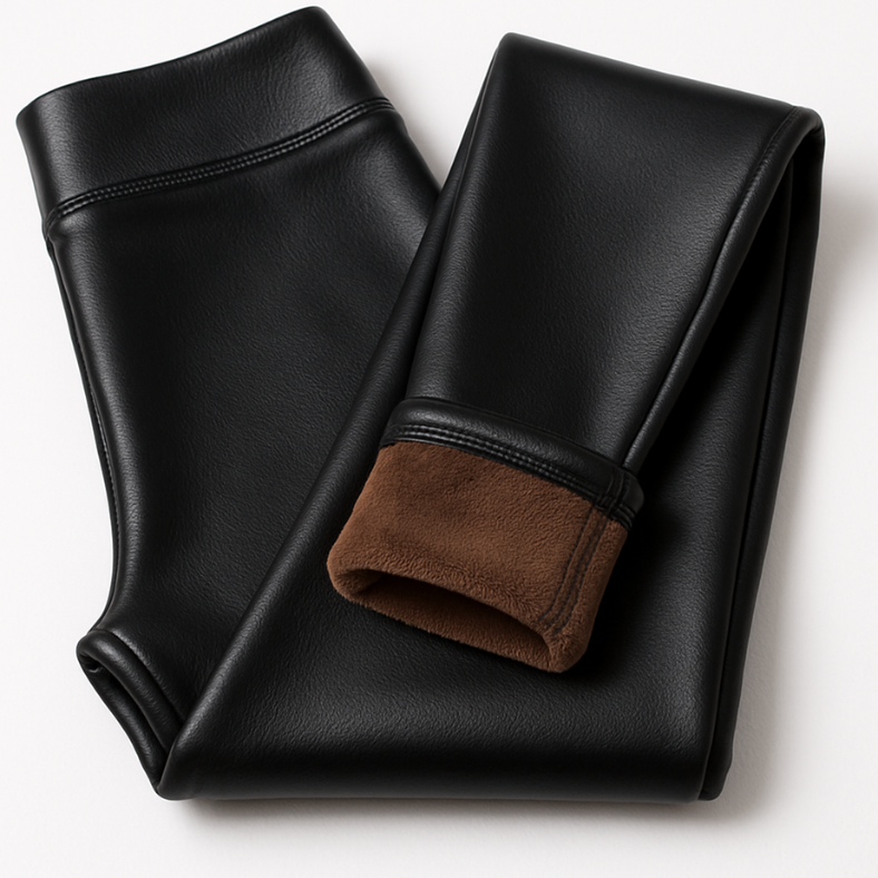 Leather Fleece Leggings