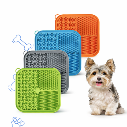 Tapis à lécher CalmFlow™ – Motif Deep Focus