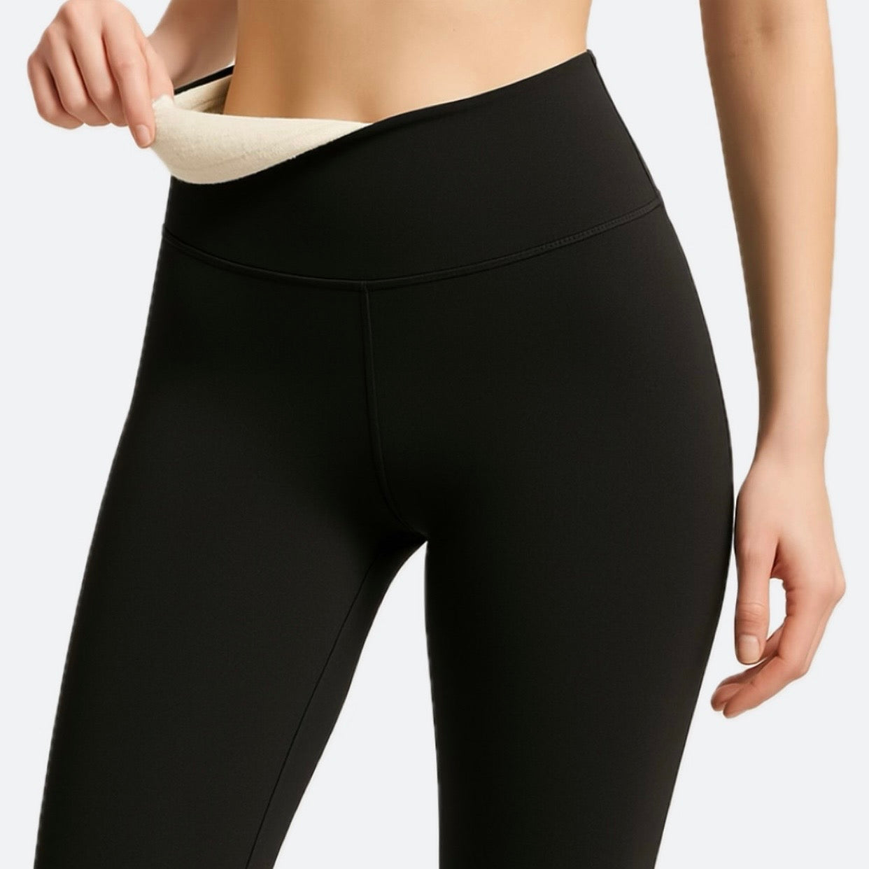 Fleece-lined Lambswool Leggings